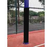 Elitix Wrap Around Basketball Pole Pad with Velcro Straps, Awning Poles Protective Padded for Garage Gym Playground Collision, Portable Round Pole Padding(Black,Dia 8.9cm(89mm))