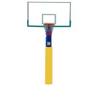 Elitix Wrap Around Basketball Pole Pad Wrap for Playground, 22mm Dia Pole Padding Cover for Garage Basement Gym, All-weather Awning Poles Collision Barrier(Yellow,H 210cm(2100mm))
