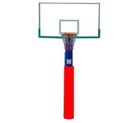 Elitix Wrap Around Basketball Pole Pad Wrap for Playground, 22mm Dia Pole Padding Cover for Garage Basement Gym, All-weather Awning Poles Collision Barrier(Red,H 210cm(2100mm))