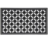 Elito Home & Garden® Coir Door Mat, Inside/Outside Door Mats | Welcome Mat, Doormats | Heavy Duty Front Doormat | Non Slip Backing | Entrance Door Mat (Elipse Rubber Scraper Mat 70cm X 40cm)