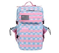 ELITRAINX ELITEX TRAINING 45L Tactical Water-Repellent Backpack for Patch Area, Airplane Cabin, Gym, Computer Compartment, Oxford 1000D, Vichy, 45 Litros