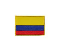 ELITRAINX Embroidered Patch with Velcro - Flag Countries - Patch for Backpacks and Vests Cross Training and Gym (Colombia)