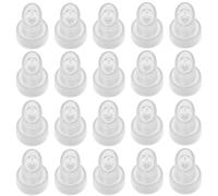 Elitzia 20 PCS Hydro Dermabrasion Replacement Tips Plastic Caps for Hydro Oxygen Facial Machine Exfoliating Tips for Skin Cleaning & Pore Cleansing ETTIP5 Compatible with ETAF1324 ETDN7