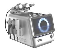 Elitzia 8 in 1 Professional Facial Machine Hydro Dermabrasion Oxygen Spray Skin Analyzer Ultrasonic Hot Cold Hammer RF Oxygen Bubble Skin Scrubber Face Care Device for Salon Spa Esthetician Use ETWX6V