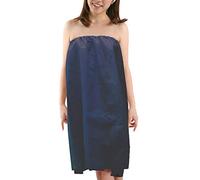 Elitzia Disposable Salon Spa Sauna Wrap Bathrobe Non-Woven Beauty Skirt Chest Fabric Adjustable Closure Sweat Steaming 12 pcs ET11922 (Blue)