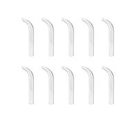 Elitzia Four Types of Acne Blackhead Absorbing Glass Tube Types Multiple Use Electrotherapy Beauty Machine Accessories Set of Ten of The Same Type ETD215SA (Curved)