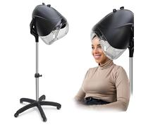 Elitzia Hair Hood Dryer Hair Salon Hair Care Hooded Dry for Hair Salon Equipment Beauty Spa Home ET1940 (Five Legs Support, Black)