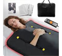 Elitzia Infrared Sauna Blanket 650W Heating Blanket with Dual Zone Control, Portable for Detox, Weight Loss, Muscle Recovery, Home Spa Therapy, 1.9m x 0.9m (75" x 35") ET0D1