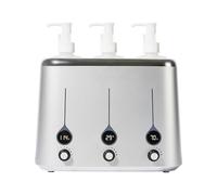 Elitzia Massage Oil Warmer Independent Three-Bottle Heating Rotation Control Lotion Warmer Screen Display Temperature Dispenser Adjustable Temperature 40°C-60°C with 3 Plastic Pump Bottles ETHOS3