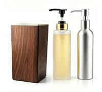 Elitzia Massage Oil Warmer Lotion Warmer 131°F Constant Temperature with Metal Plastic Pump Bottles Massage Oil Heater for Creams Gels & Essential Oils (Square Nut Color)