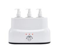 Elitzia Massage Oil Warmer Three-Bottle Heating Rotation Control Lotion Warmer Dispenser 5 Levels Adjustable Temperature 40°C-60°C with 3 Plastic Pump Bottles for Beauty Salon Spa ETHOH3