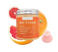 Elitzia Organic Anti Cellulite Cream Hot Cream for Belly Fat Burner Fat Burning Cream Massage Cream Thighs Slimming Cream Natural Slim Butt Skin Toning Relax Legs Arms Suction Cup ETHOTCREAM 250g