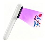Elitzia Portable UV Sanitiser Wand Handheld UVC Light Steriliser for Home & Travel Mini Disinfecting Lamp for Phone Toilet Baby Room Office UV Light Sanitizer ETJ107 White