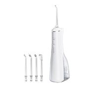 Elitzia Portable Water Flosser Cordless 290ML Oral Irrigator with 3 Modes & 4 Jet Tips for Braces/Sensitive/Tongue Cleaning, IPX7 Waterproof, USB-C Rechargeable Dental Flosser for Home Travel Use ET06