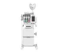 Elitzia Professional 10-in-1 Facial Machine for Salon Hydrofacial Diamond Microdermabrasion RF Lifting Cavitation Skin Scrubber Oxygeno CO2 Microcrystal Pen Spray Cryo Hammer LED Mask Skincare System