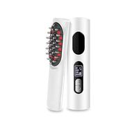 Elitzia Scalp Massager & Hair Growth Booster Rechargeable 5-in-1 EMS Microcurrent & Vibration Scalp Care Tool Detachable Serum Tank Ionic Hair Comb Brush for Dry/Oily Scalp & Thinning Hair ETDYM4