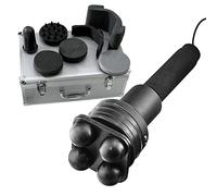 Elitzia Shaftless G5 Vibrating Massager 8 Interchangeable Heads Low Noise Deep Tissue Massage for Body Sculpting, Cellulite Appearance & Muscle Relaxation, Portable Case for Home Salon Travel ET2008C