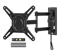 ELIVED Caravan TV Mount for Camper, Lockable RV Wall Bracket for Most 13-43 Inch Screens, VESA 75x75-200x200mm, up to 15 KG, Swivel & Tilt, Dual Latch Design for Motorhome/Campervan/Truck/Boat EV1022