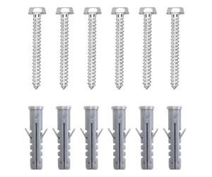ELIVED Lag Bolt Kit for Mounting TV Wall Bracket into Wood or Concrete Wall, Sturdy Anchors Included, High Strength Lag Bolt, Mount TV Wall Mount into Brick Wall with Wall Plugs, EV034