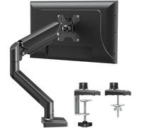 ELIVED Single Monitor Arm for 13-32 Inch Screen, Smooth Height Adjustment | Supports 2-10kg, Tilt, Swivel, Rotation, Ergonomic Monitor Stand with Cable Management, VESA 75x75/100x100mm