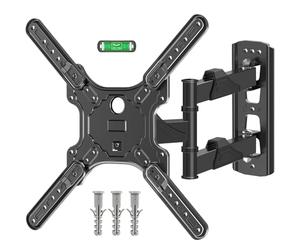 ELIVED TV Wall Bracket for Most 26-60 inch TVs, Tilt and Swivel Wall Mount for Flat or Curved TVs with VESA 100x100-400x400mm up to 35KG, Full Motion Corner TV Bracket with Articulating Arm EV009