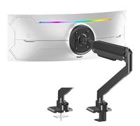 ELIVED Ultrawide Monitor Arm for Max 49 Inch Screen, Monitor Mount for Heavier Monitors 2-20 kg with VESA 75/100 mm, Gas Spring Monitor Arm with Tilt, Swivel, Rotate, EV3227