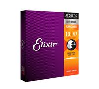 Elixir 11002 NANOWEB Extra Light Acoustic Guitar Strings 10-47