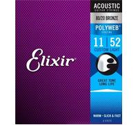 Elixir 80/20 Bronze Acoustic Sets Original Polyweb Coating - Custom Light (0.011-0.052)
