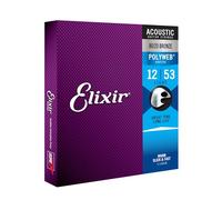 Elixir 11050 Strings 80/20 Bronze Acoustic Guitar Strings w POLYWEB Coating, Light (.012-.053)