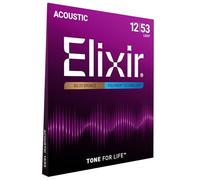 Elixir 11050 Strings 80/20 Bronze Acoustic Guitar Strings w POLYWEB Coating, Light (.012-.053)