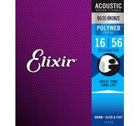 Elixir 80/20 Bronze Acoustic Sets Original Polyweb Coating - Resonator (0.016 - 0.056)