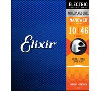 Elixir 12052 NANOWEB Light Electric Guitar Strings 10-46