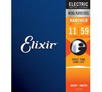 Elixir Strings 7-String Electric Guitar Strings w NANOWEB Coating, Light (.011-.059)