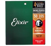 Elixir 14102 Electric Bass NPS Nanoweb Medium 50-105 string set