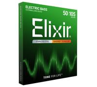 Elixir 14702 Strings Stainless Steel 4-String Bass Strings w NANOWEB C