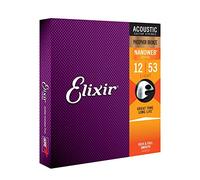 Elixir 16052 Acoustic Phosphor Bronze Nano Light 12-53 (3 Pack Bundle)