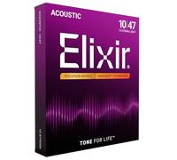 Elixir 16152 Strings Phosphor Bronze 12-String Acoustic Guitar Strings w NANOWEB Coating, Light (.010-.047)