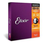 Elixir 16182 NANOWEB Phosphor Bronze Strings 13-53