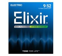 Elixir 19007 Strings 7-string Electric Guitar Strings with OPTIWEB® Coating, Super Light (.009-.052)