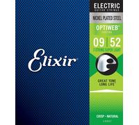 Elixir 19007 Strings 7-string Electric Guitar Strings with OPTIWEB® Coating, Super Light (.009-.052)