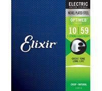 Elixir® Strings 7-string Electric Guitar Strings with OPTIWEB® Coating, Light/Heavy (.010-.059)