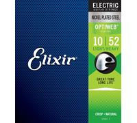 Elixir 19077 Strings Electric Guitar Strings with OPTIWEB® Coating, Light/Heavy (.010-.052)