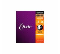 Guitar Strings Acoustic Elixir 16102 Medium Phosphor Bronze with NANOWEB 13-56