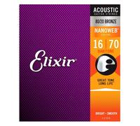 Elixir E11306 Nanoweb Baritone Acoustic Strings 16-70
