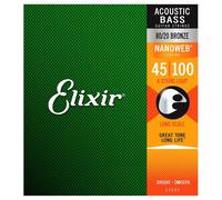 Elixir E14502 Nanoweb Phosphor Bronze Bass Strings 45-100