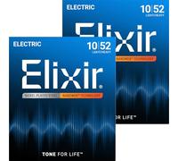 Elixir Electric Guitar Strings NANOWEB Light Heavy .010-.052#12077 Set of 2