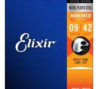 Elixir Electric Guitar Strings with NANOWEB Coating