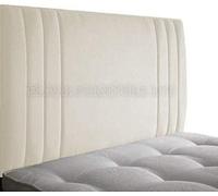 Elixir Furniture Divan Bed Rio Headboard Quality Chenille Fabric Elegant Bright Bedroom Decor (Cream, King Size 5 FEET, Height 36 INCHES)