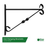 Elixir Garden Supplies 12 Inch Hanging Basket Mounting Brackets X 25