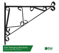 Elixir Garden Supplies 18 Inch Hanging Basket Mounting Brackets X 15